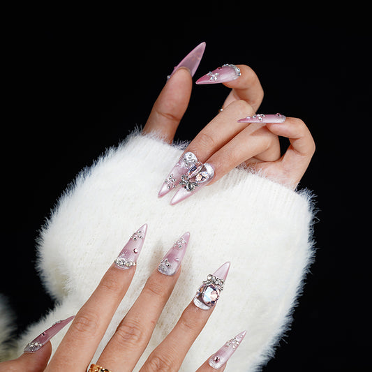 Pink crystal luxury beauty
