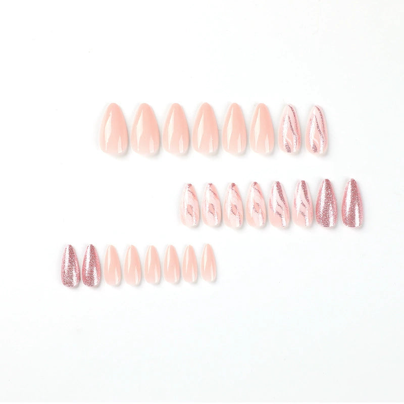 Rose Glitter Wave
