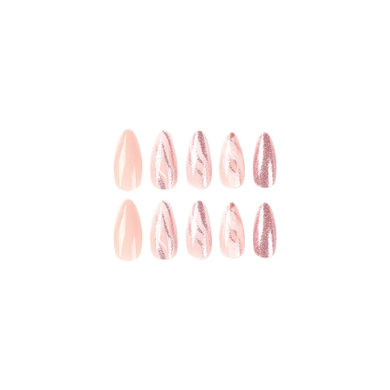 Rose Glitter Wave