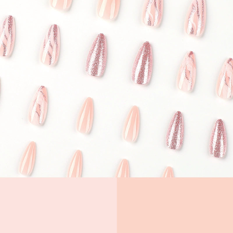 Rose Glitter Wave