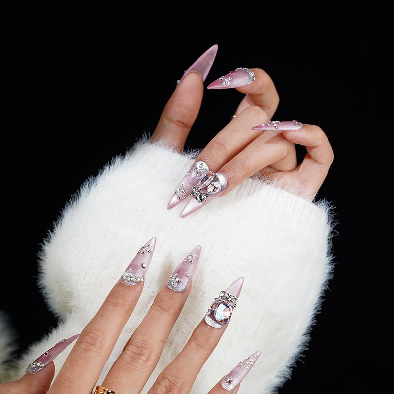 Pink crystal luxury beauty
