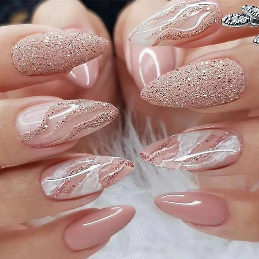 Rose Glitter Wave